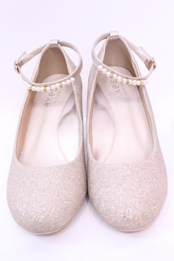 画像2: axes femme / ラメグリッターパンプス Ｌ ベージュ O-25-11-20-1027-AX-SH-IG-ZTK002 (2)