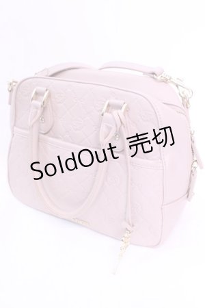 画像: Maison de FLEUR / モノグラムトラペゾイドバッグ  ピンク O-25-11-20-1033-LO-BG-OW-OS