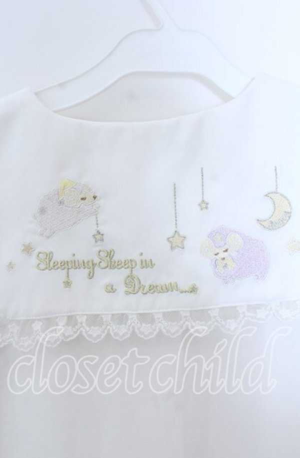 画像4: Amavel / Sleeping Sheepスクエアカラーブラウス  オフ×イエロー O-25-11-21-032-CA-BL-IG-OS (4)