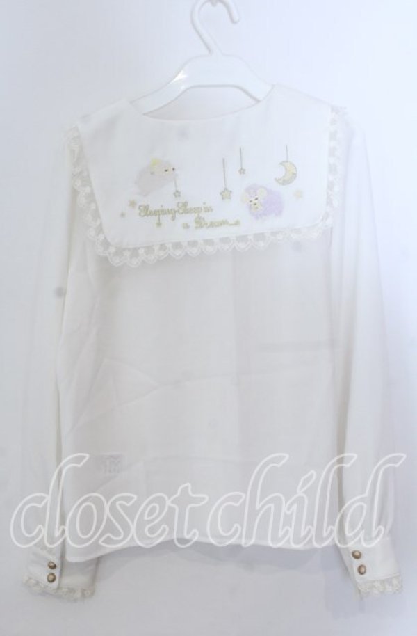 画像5: Amavel / Sleeping Sheepスクエアカラーブラウス  オフ×イエロー O-25-11-21-032-CA-BL-IG-OS (5)