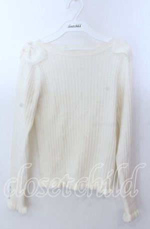 画像: Secret Honey / テレコリブトップス  アイボリー O-25-11-21-037-CA-TO-IG-OS