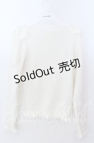 画像: Secret Honey / テレコリブトップス  アイボリー O-25-11-21-037-CA-TO-IG-OS