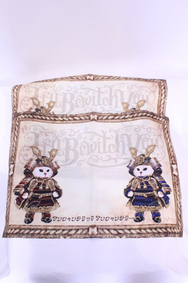 画像1: Enchantlic Enchantilly / 193 絢爛たる鎧を身に纏った双子の子猫物語 シリーズ ランチョンマット  アイボリー系 O-25-11-21-1043-LO-ZA-OW-ZT334 (1)