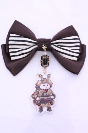 画像: Enchantlic Enchantilly / 193 絢爛たる鎧を身に纏った双子の子猫物語  リボンブローチ  A（赤系） O-25-11-21-1044-LO-AC-OW-OS