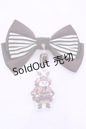 画像: 【SALE】Enchantlic Enchantilly / 193 絢爛たる鎧を身に纏った双子の子猫物語  リボンブローチ  A（赤系） O-25-11-21-1044-LO-AC-OW-ZT271