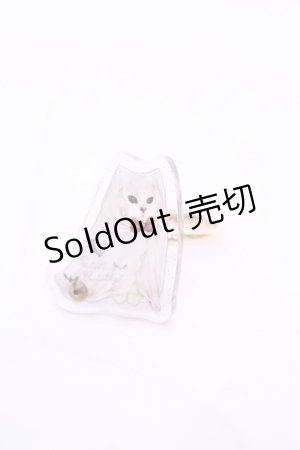 画像: Enchantlic Enchantilly / おばけCat リング  シロ O-25-11-21-1053-LO-AC-OW-OS