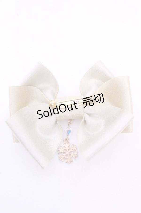 画像2: 【SALE】Enchantlic Enchantilly / 雪の結晶モチーフリボンブローチ  ゴールド O-25-11-21-1005-LO-AC-OW-ZT168F003 (2)