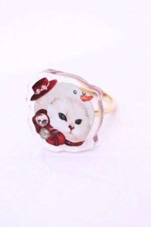 画像: Enchantlic Enchantilly / Dolled Up Ring(ゆきだるまCat)  シロ O-25-11-21-1055-LO-AC-OW-OS
