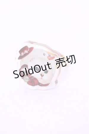 画像: 【SALE】Enchantlic Enchantilly / Dolled Up Ring(ゆきだるまCat)  シロ O-25-11-21-1055-LO-AC-OW-ZT168F005