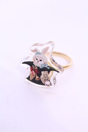 画像: Enchantlic Enchantilly / Dolled Up Ring（不思議の国のQueen cat　帽子屋のシルクハット ）  シロ O-25-11-21-1063-LO-AC-OW-OS