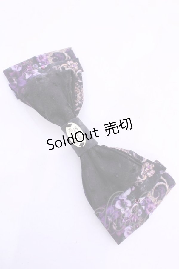 画像1: 【SALE】Enchantlic Enchantilly / すみれ姫の王冠　リボンブローチ  パープル O-25-11-21-1008-LO-AC-OW-ZT208F004 (1)