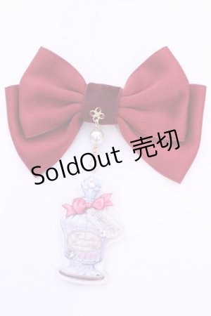 画像: Enchantlic Enchantilly / drink me リボンブローチ  レッド O-25-11-21-1009-LO-AC-OW-OS