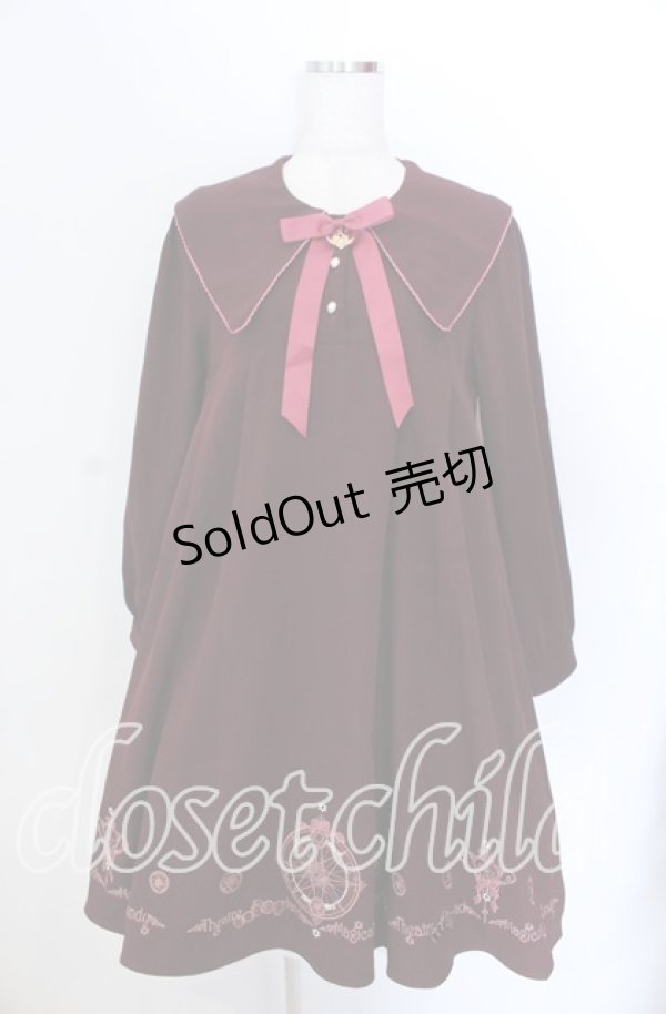 画像1: Amavel / Magical Candy Aラインワンピース  ワイン O-25-11-21-008-CA-OP-IG-OS (1)