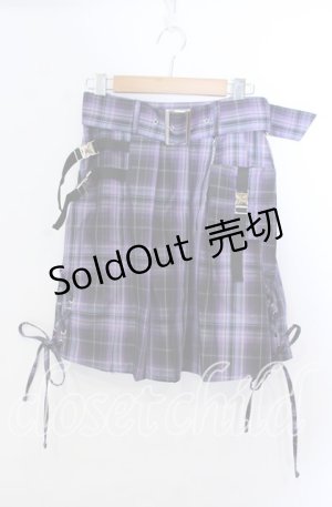 画像: axes femme POETIQUE / ミリタリースカート M パープル O-25-11-21-027-AX-SK-OW-OS