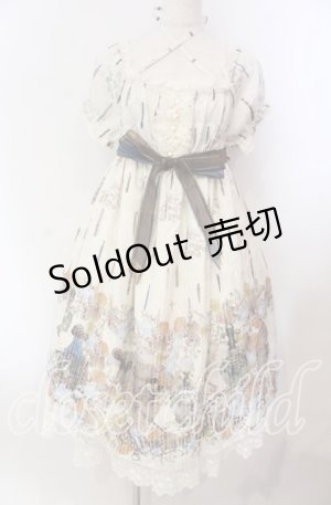画像: ALICE and the PIRATES / Victorian tear bottle柄ワンピース  キナリ O-25-11-22-022-PA-OP-OW-OS