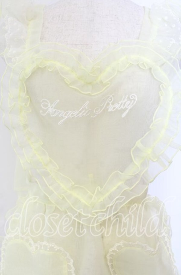 画像2: Angelic Pretty / Heart Fairyフリルエプロン  イエロー O-25-11-22-023-AP-TO-OW-OS (2)