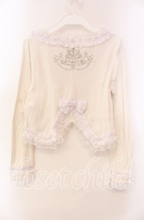 画像3: FRILL / ケーキ刺繍ボレロ  オフホワイト O-25-11-22-026-HN-TO-IG-OS (3)