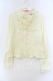 画像1: Angelic Pretty / ロゴ刺繍レースジャボブラウス  イエロー O-25-11-22-030-AP-BL-IG-OS (1)