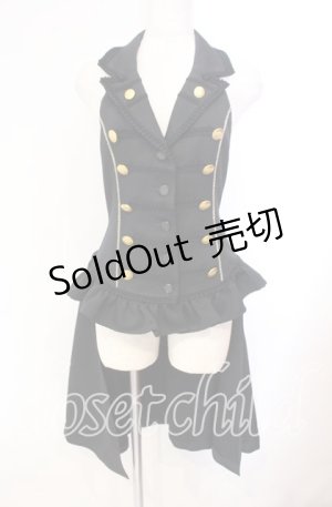 画像: ALICE and the PIRATES / フィヨルドベストII  ブラック×ゴールド O-25-11-22-033-PA-JA-IG-OS