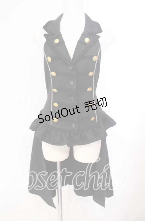 画像1: ALICE and the PIRATES / フィヨルドベストII  ブラック×ゴールド O-25-11-22-033-PA-JA-IG-OS (1)