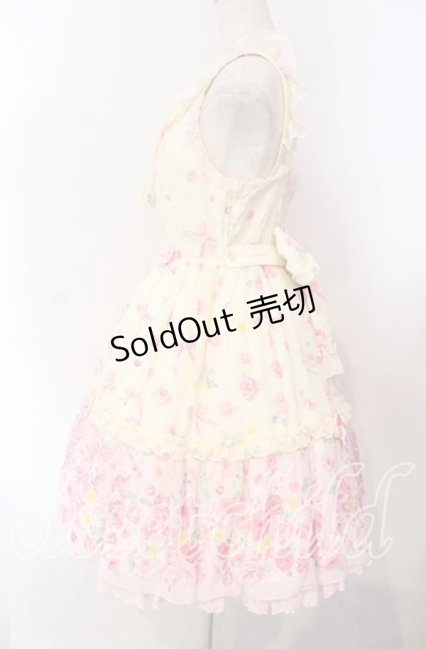 画像4: Angelic Pretty / Powder Rose胸リボンジャンパースカート  アイボリー O-25-11-22-004-AP-OP-IG-OS (4)