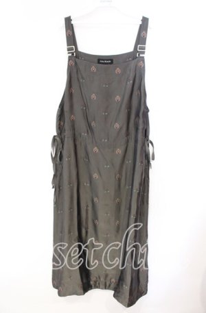 画像: Jane Marple / British jacquard apron dress ドレス Ｍ カーキグリーン O-25-11-22-039-JM-OP-IG-OS