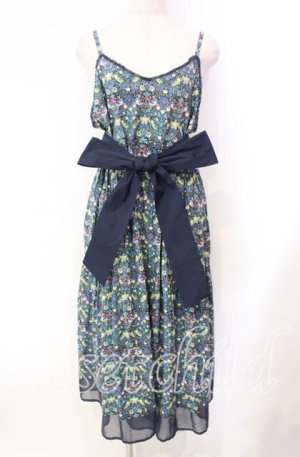 画像: Jane Marple Dans Le Salon / Strawberry Thiefストラップドレス Ｍ ネイビー O-25-11-22-041-JM-OP-IG-OS