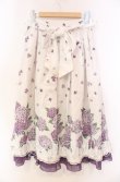 画像3: axes femme / 紫陽花パネル柄スカート  シロ O-25-11-22-045-AX-SK-IG-ZT1202W (3)