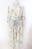 画像1: axes femme / シャビーシックフラワー柄ワンピース Ｍ アイボリー O-25-11-22-047-AX-OP-IG-ZT493 (1)