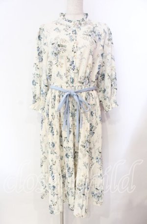 画像: axes femme / シャビーシックフラワー柄ワンピース Ｍ アイボリー O-25-11-22-047-AX-OP-IG-OS