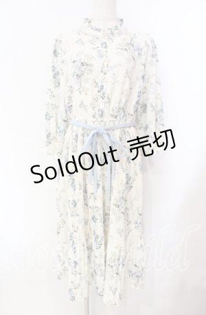 画像: 【SALE】axes femme / シャビーシックフラワー柄ワンピース Ｍ アイボリー O-25-11-22-047-AX-OP-IG-ZT493