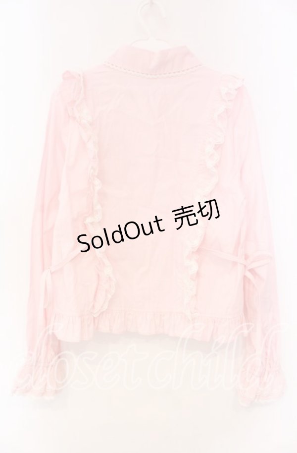 画像4: Vcastle / プチリボンタックブラウス M ピンク O-25-11-22-054-EL-BL-OW-OS (4)