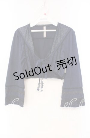 画像: Rozen Kavalier / プリントボレロ  ネイビー O-25-11-22-055-OO-TO-IG-OS