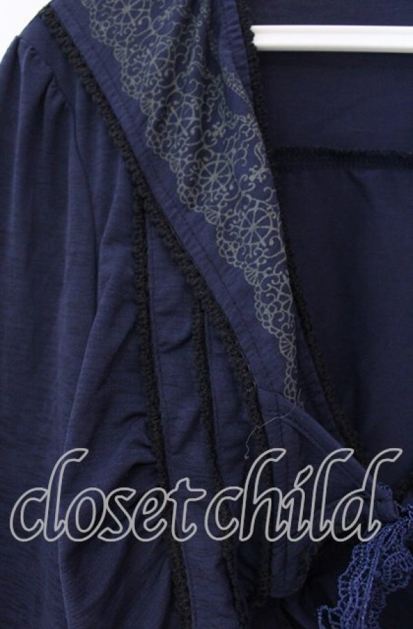 画像2: Rozen Kavalier / プリントボレロ  ネイビー O-25-11-22-055-OO-TO-IG-OS (2)