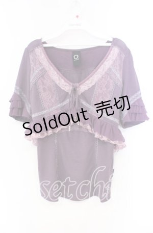 画像: Ozz oneste / ボレロ付きレースアップキャミソール  パープル O-25-11-22-057-OO-TO-IG-OS
