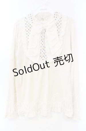 画像: axes femme / BIGリボンブロッキングプルオーバー M キナリ O-25-11-22-059-AX-TO-OW-OS