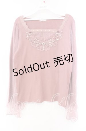 画像: axes femme / プリンセスローズガーデンプルオーバー F ピンク O-25-11-22-068-AX-TO-OW-OS