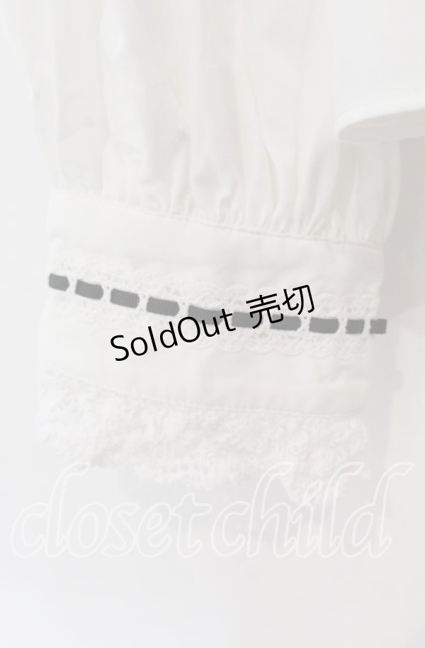 画像3: Eri Aino's Collection / シャーロットの水曜日ブラウス 4Ｌ シロ×クロ O-25-11-22-073-LO-BL-IG-OS (3)