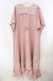 画像1: m petit by misako / レースセーラーワンピース 4Ｌ ピンク O-25-11-22-074-LO-OP-IG-ZT161 (1)