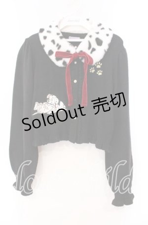 画像: axes femme kawaii / 101匹わんちゃんカーデ  クロ O-25-11-22-078-AX-TO-IG-OS