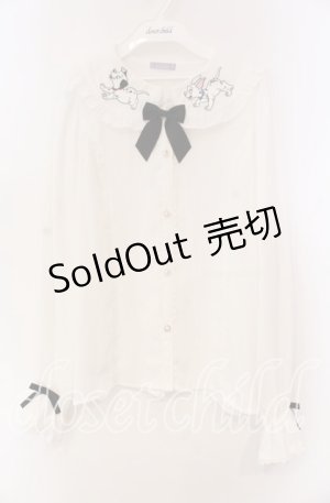 画像: axes femme Kawaii / 101匹わんちゃん/ブラウス  シロ O-25-11-22-080-AX-BL-IG-OS