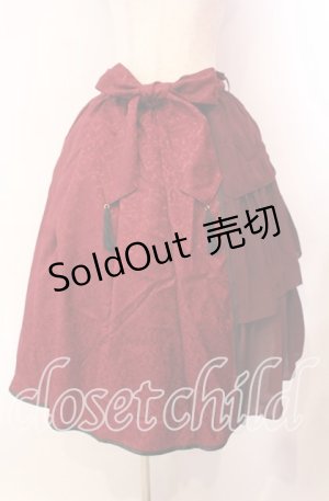 画像: axes femme kawaii / チャイナアシメスカート M ワイン O-25-11-22-011-AX-SK-OW-OS