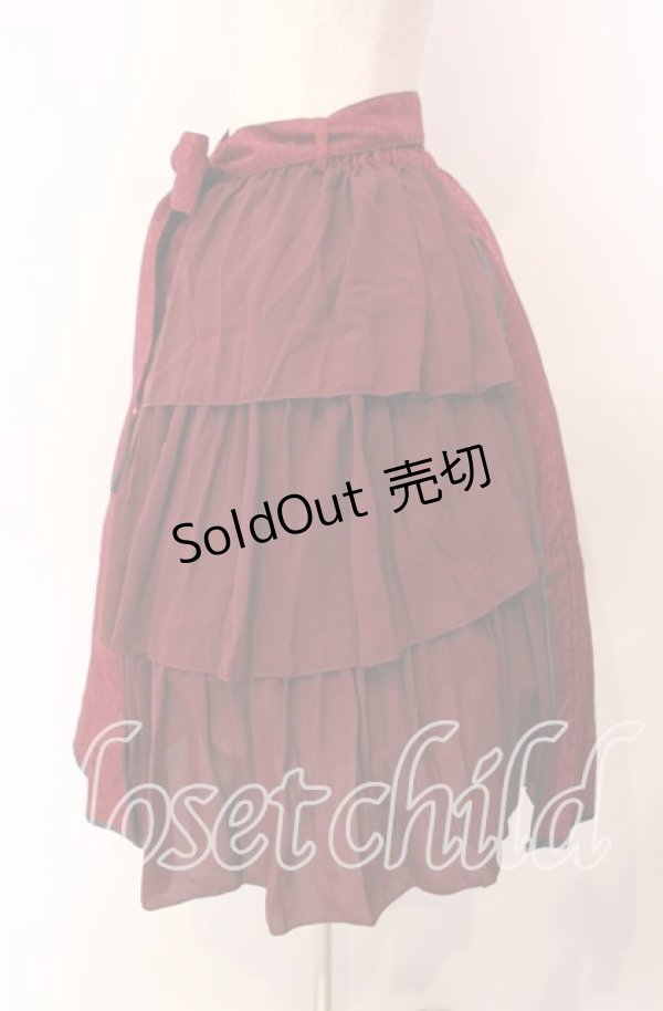 画像3: axes femme kawaii / チャイナアシメスカート M ワイン O-25-11-22-011-AX-SK-OW-OS (3)