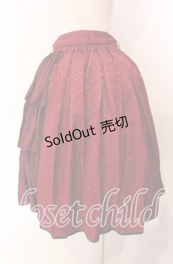 画像4: axes femme kawaii / チャイナアシメスカート M ワイン O-25-11-22-011-AX-SK-OW-OS (4)