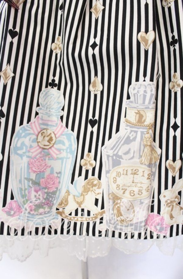 画像4: Angelic Pretty / 涙のグラスボトルジャンパースカート SET ジャンパースカート単品  クロ×シロ O-25-11-22-017-AP-OP-IG-OS (4)