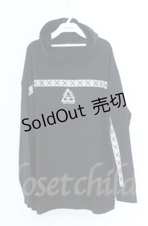 画像: NieR Clothing / FRONT LINE PULL　パーカー F ブラック O-25-11-24-032-PU-TO-YM-ZT453