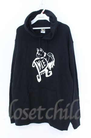 画像: NieR Clothing / フロントプリントプルパーカー XL ブラック O-25-11-24-036-PU-TO-YM-OS