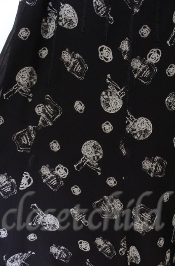 画像2: INGEBORG / 香水瓶柄スカート 13号 クロ O-25-11-24-056-LO-SK-OW-ZT367 (2)