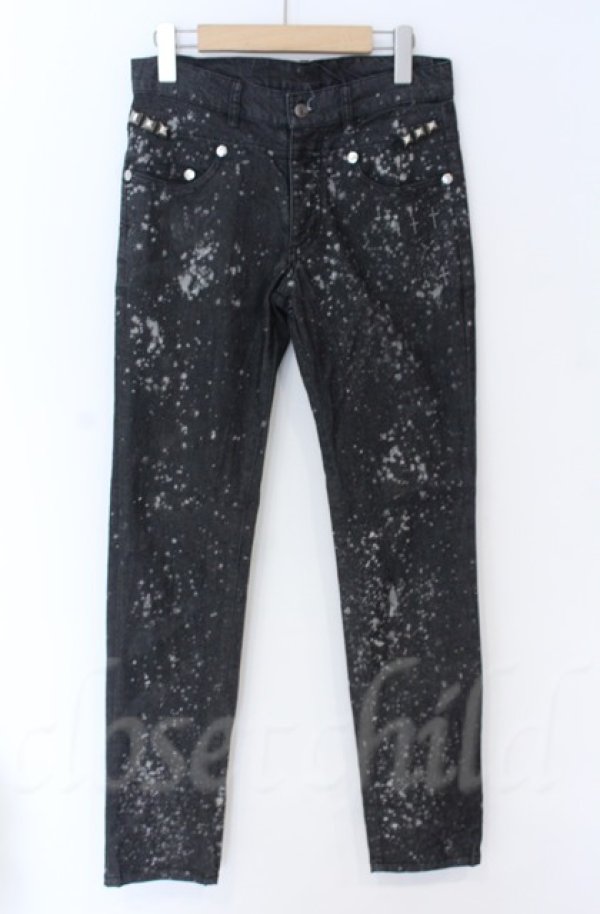 画像1: NAOTO SEVEN / スプラッシュデニムパンツ  グレー O-25-11-24-060-HN-PA-OW-OS (1)