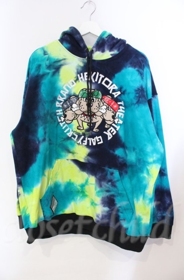 画像1: GALFY / TYE DYE プルオーバーパーカー 大型犬 XL O-25-11-24-064-PU-TO-YM-ZT515 (1)